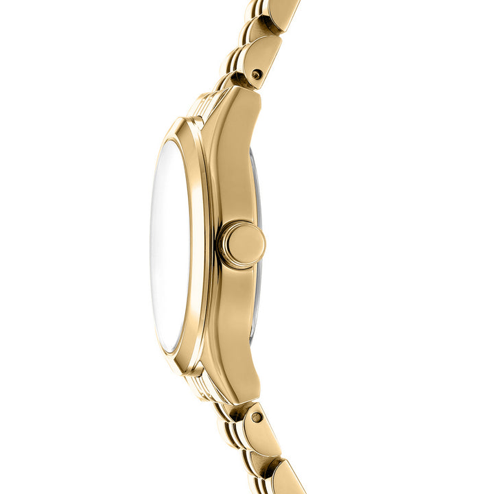 Quartz Gold Round Dial Women's Watch - DK1L156M0065
