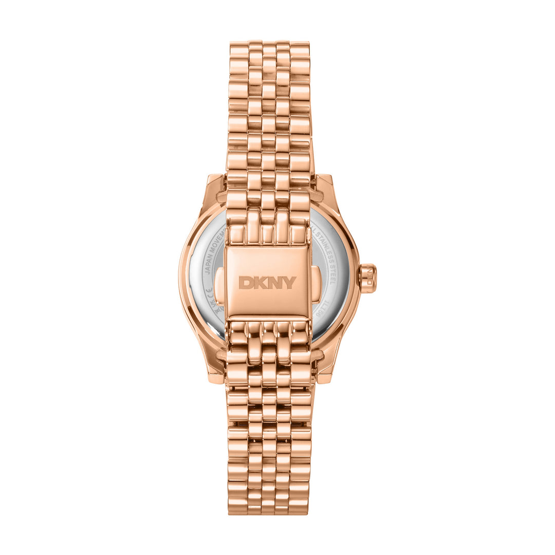 Quartz Rose Gold Round Dial Women's Watch - DK1L156M0075
