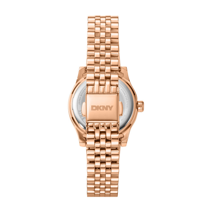 Quartz Rose Gold Round Dial Women's Watch - DK1L156M0075