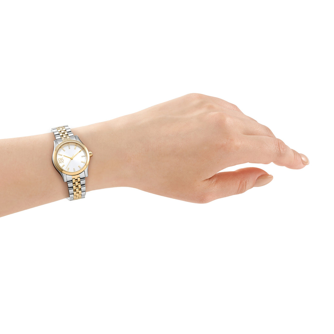 Quartz Silver Round Dial Women's Watch - DK1L156M0085