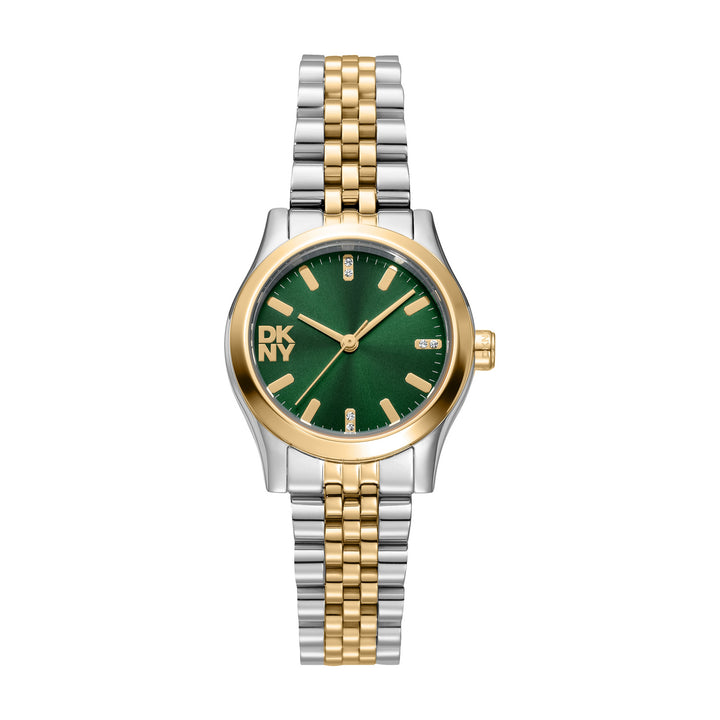 Quartz Green Round Dial Women's Watch - DK1L156M0095