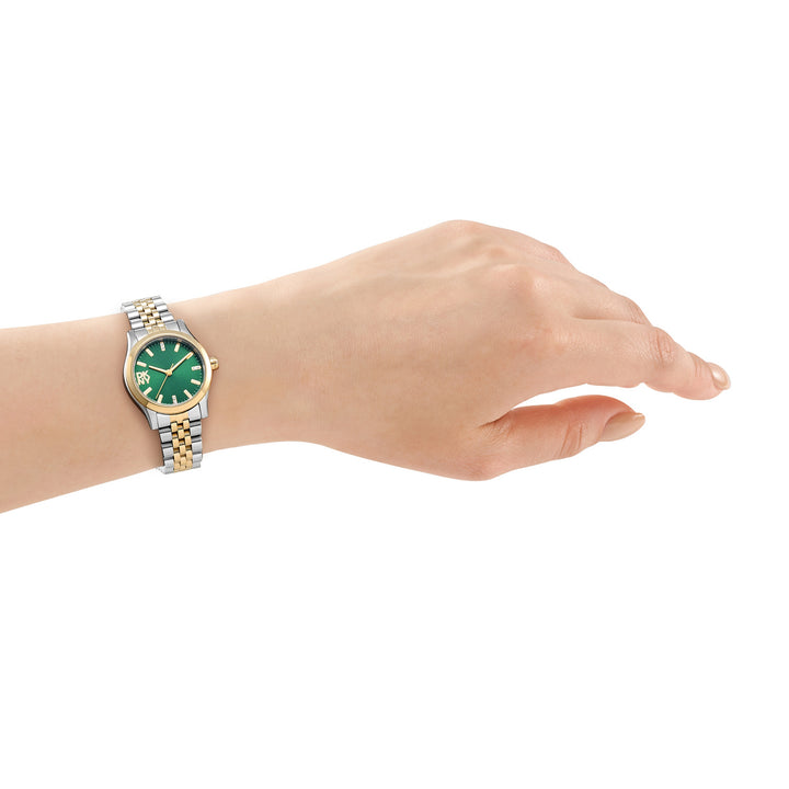 Quartz Green Round Dial Women's Watch - DK1L156M0095