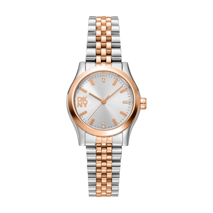 Quartz Silver Round Dial Women's Watch - DK1L156M0105