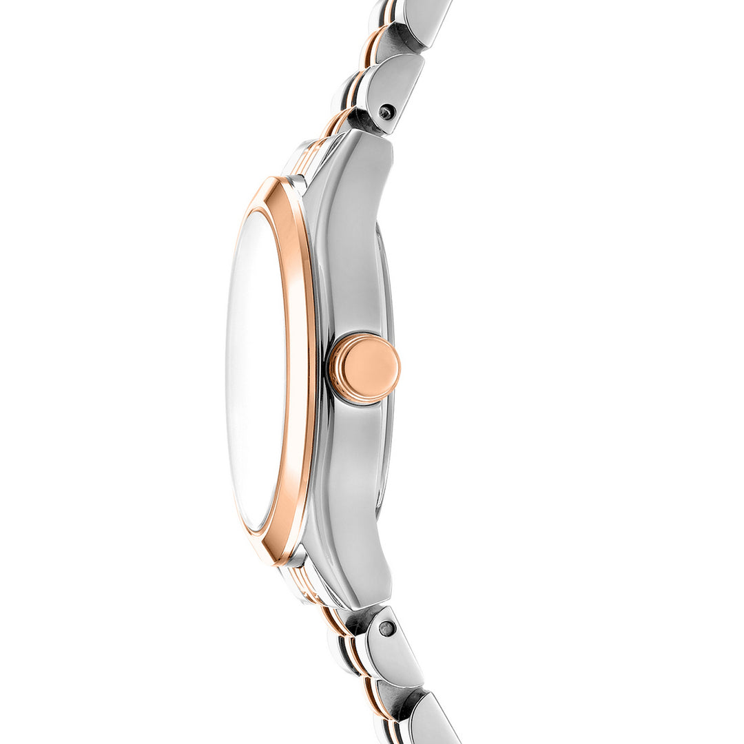 Quartz Silver Round Dial Women's Watch - DK1L156M0105