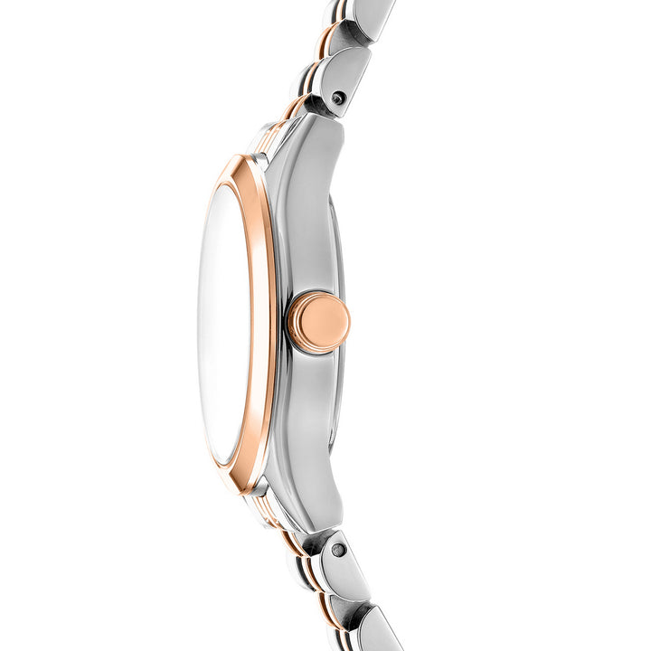 Quartz Silver Round Dial Women's Watch - DK1L156M0105