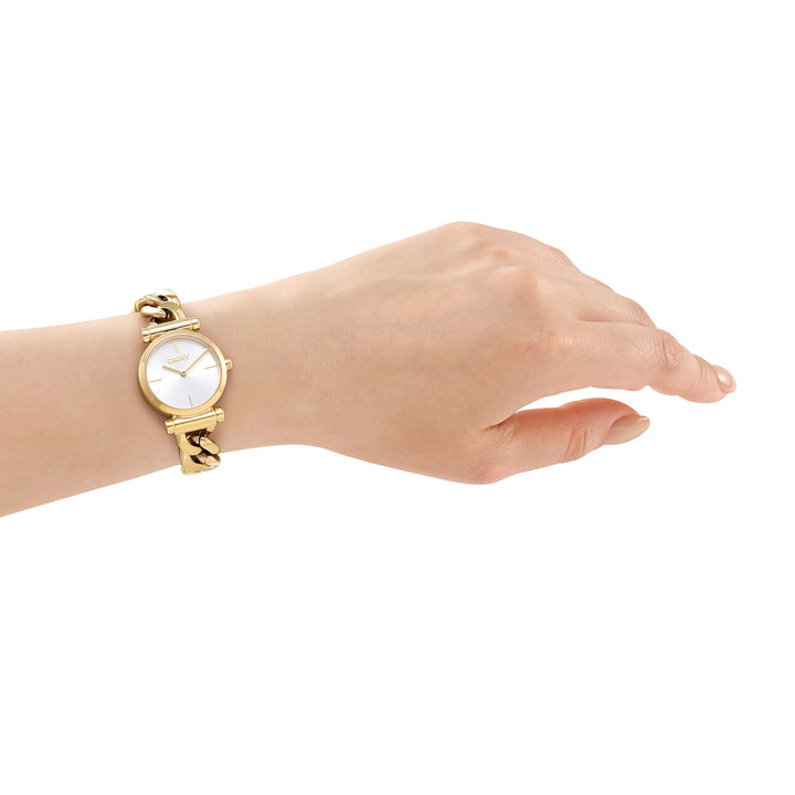 Quartz Silver Round Dial Women's Watch - DK1L159M0065