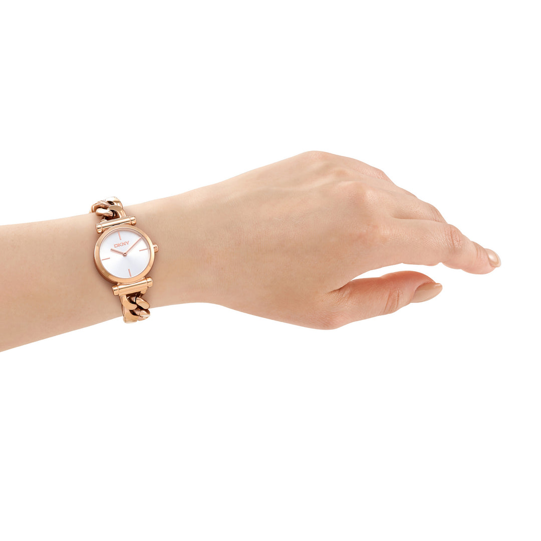 Quartz Silver Round Dial Women's Watch - DK1L159M0075