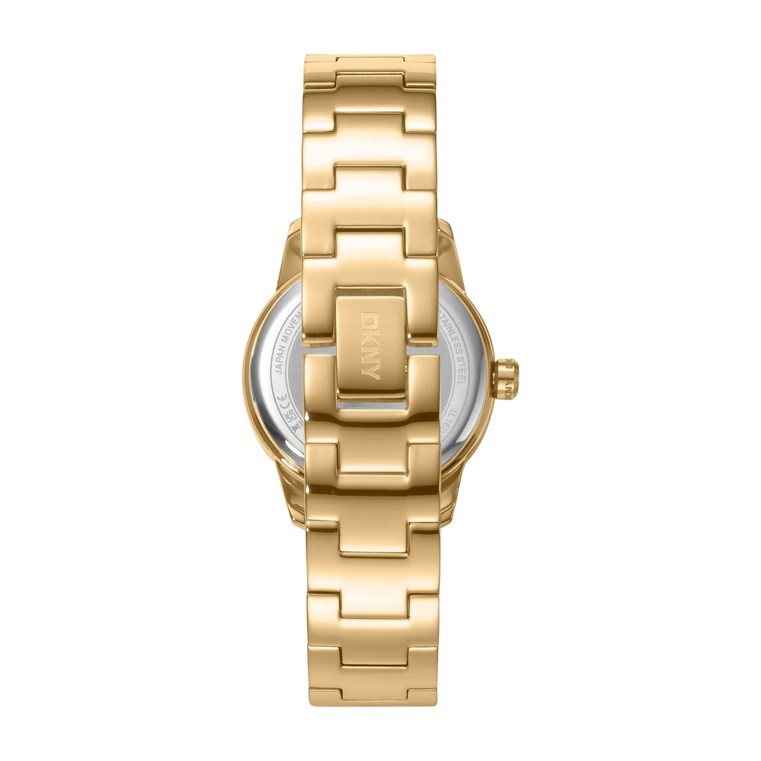 Quartz Gold Round Dial Women's Watch - DK1L160M0035