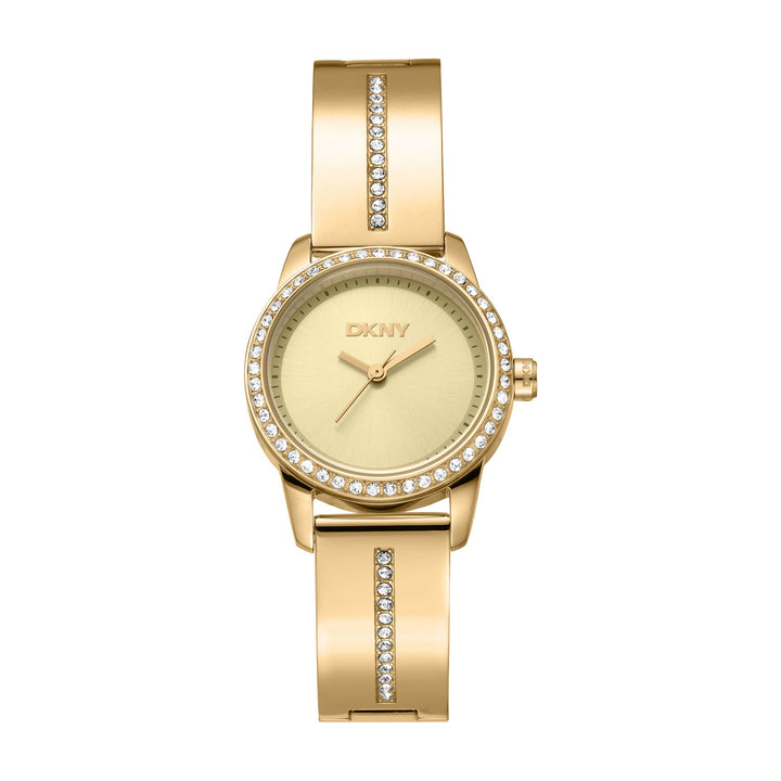 Quartz Gold Round Dial Women's Watch - DK1L160M0035