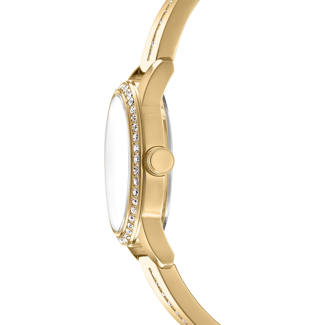 Quartz Gold Round Dial Women's Watch - DK1L160M0035