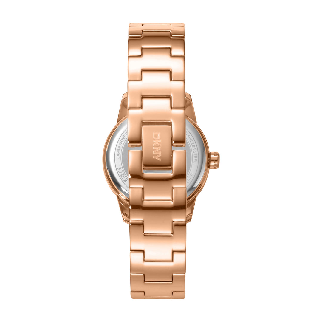 Quartz Rose Gold Round Dial Women's Watch - DK1L160M0045