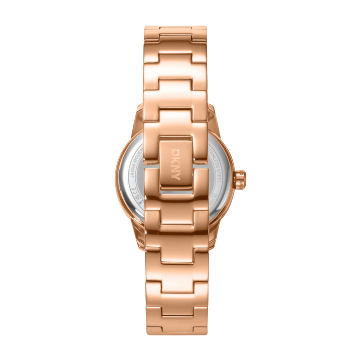 Quartz Rose Gold Round Dial Women's Watch - DK1L160M0045
