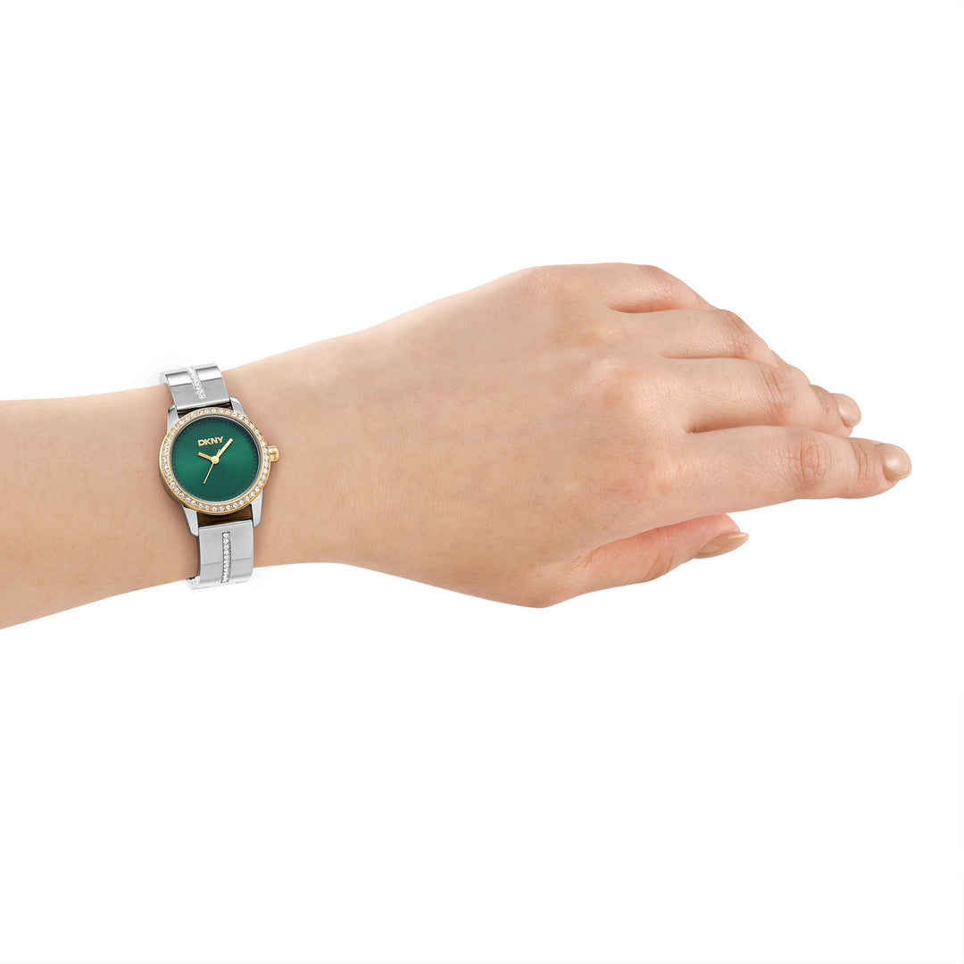Quartz Green Round Dial Women's Watch - DK1L160M0065