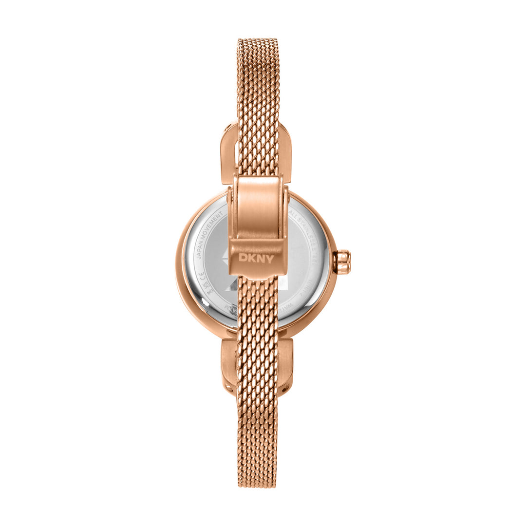 Quartz Rose Gold Round Dial Women's Watch - DK1L161M0245