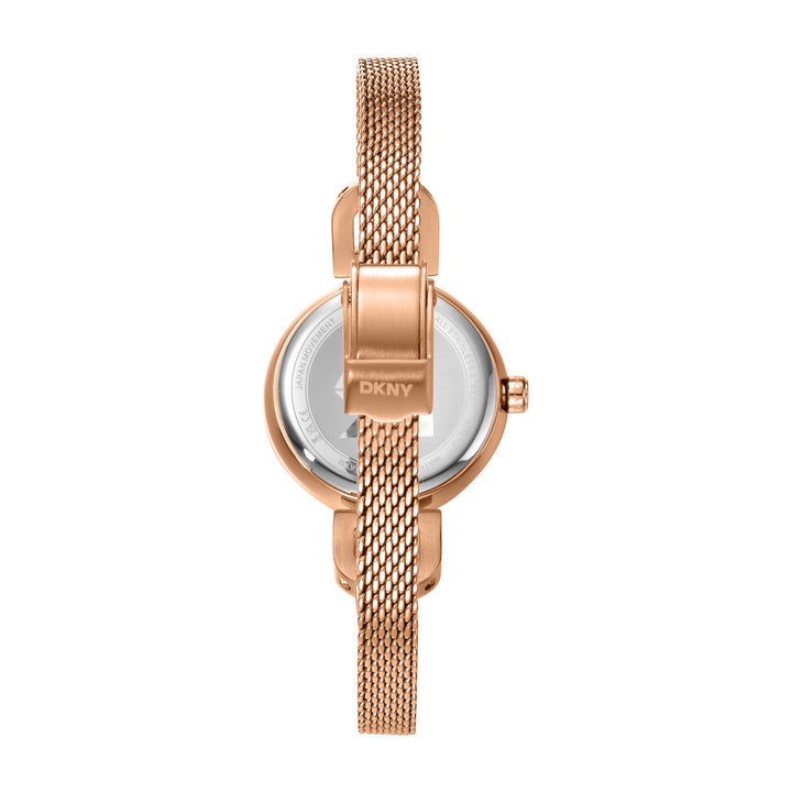 Quartz Rose Gold Round Dial Women's Watch - DK1L161M0245