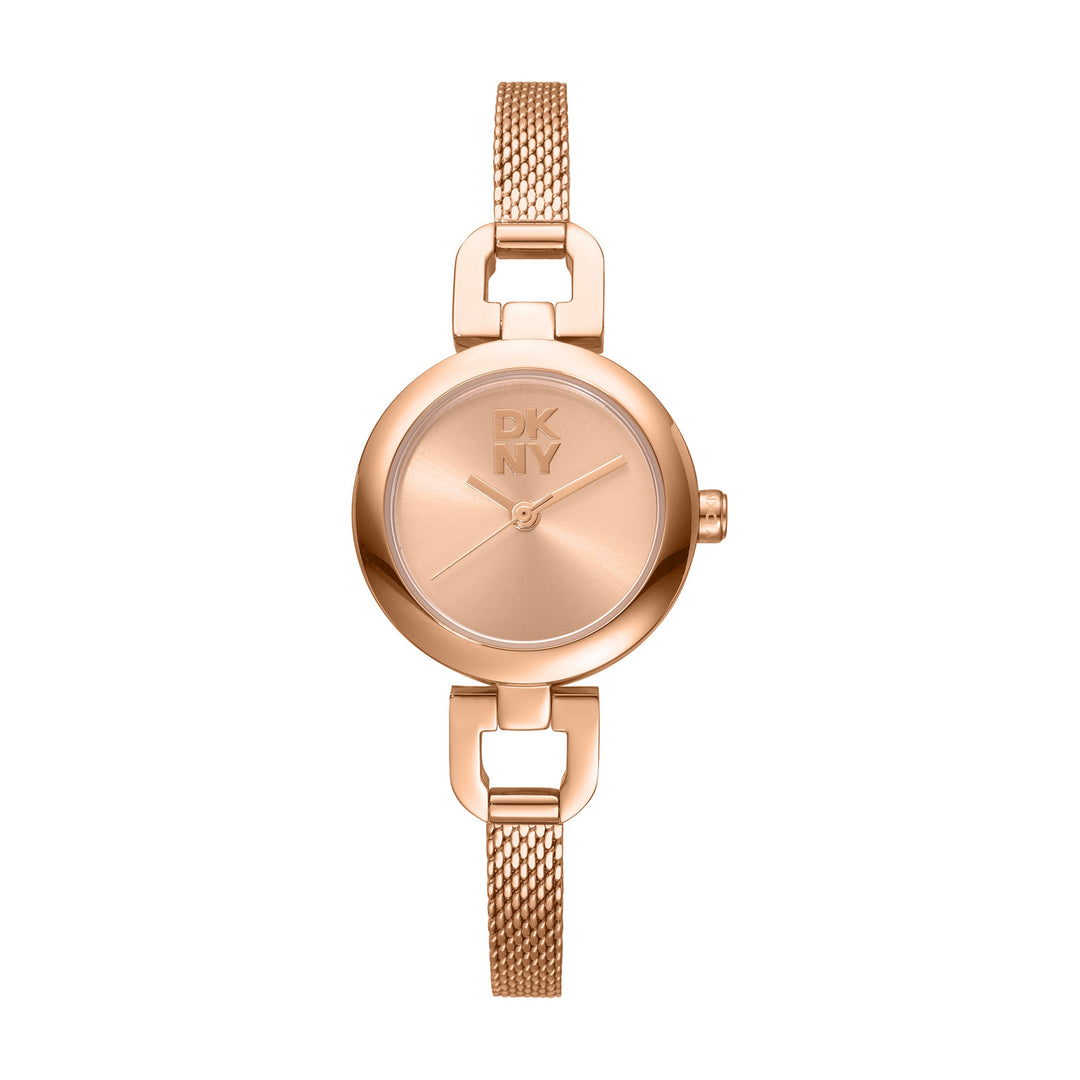 Quartz Rose Gold Round Dial Women's Watch - DK1L161M0245
