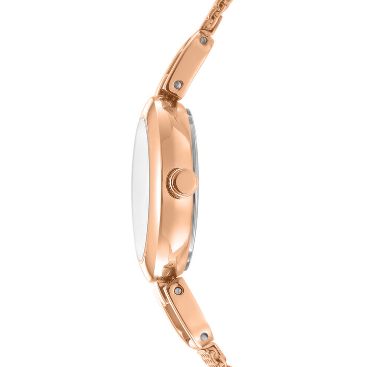 Quartz Rose Gold Round Dial Women's Watch - DK1L161M0245