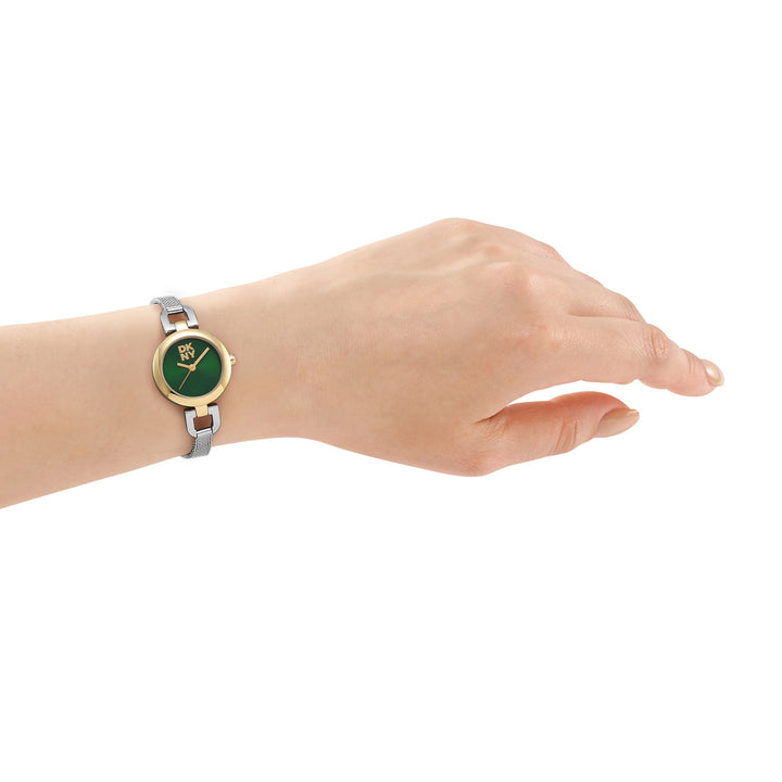 Quartz Green Round Dial Women's Watch - DK1L161M0265