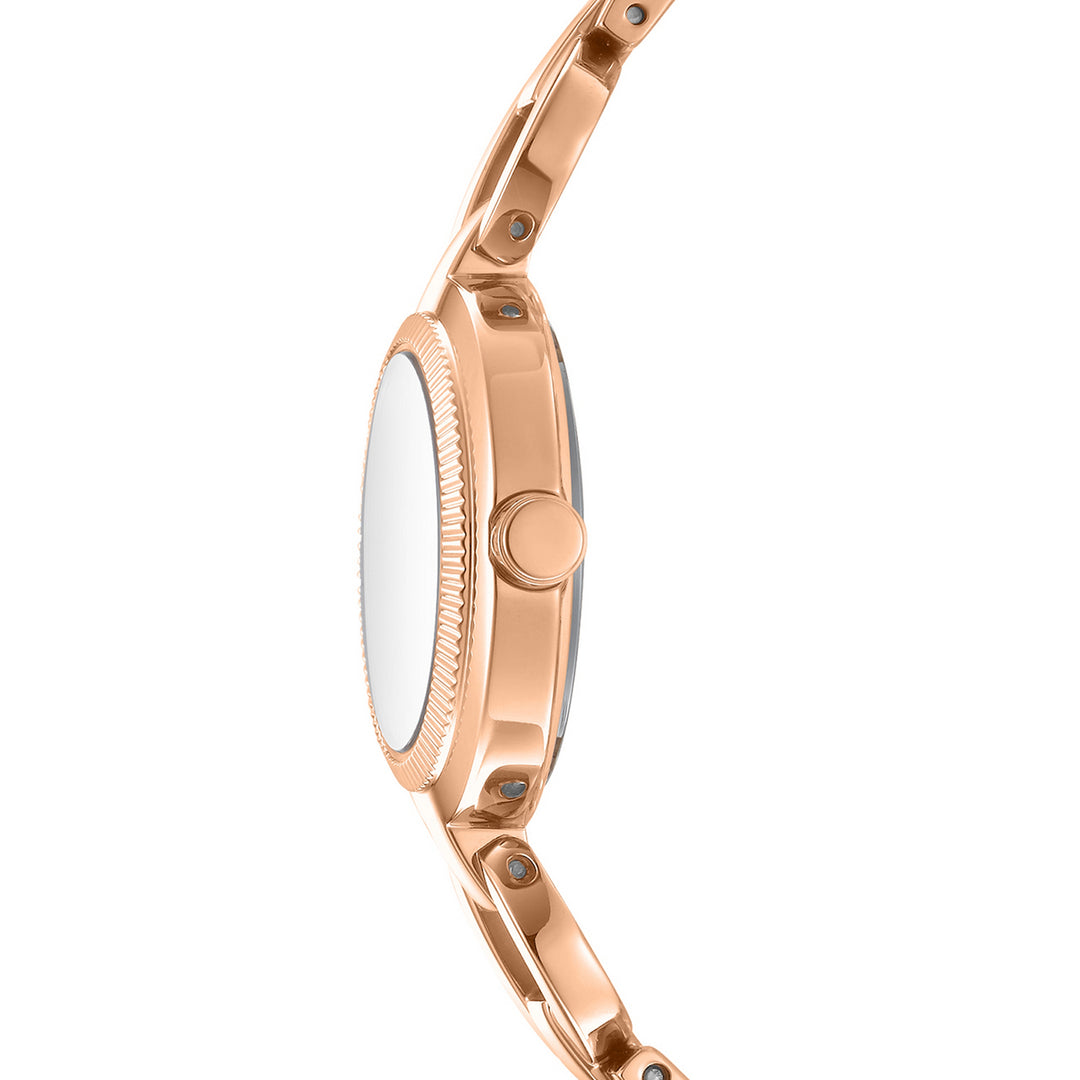 Quartz Silver Round Dial Women's Watch - DK1L162M0055