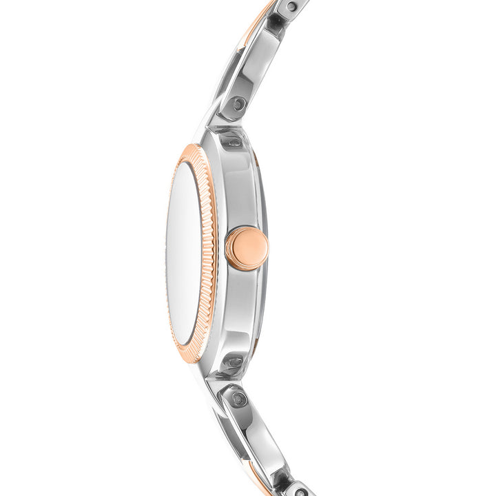 Quartz Silver Round Dial Women's Watch - DK1L162M0085