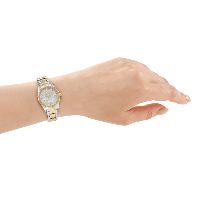 Quartz Silver Round Dial Women's Watch - DK1L169M0245
