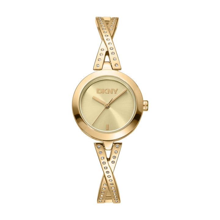 Quartz Gold Round Dial Women's Watch - DK1L170M0225