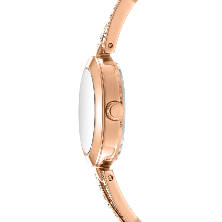 Quartz Rose Gold Round Dial Women's Watch - DK1L170M0245