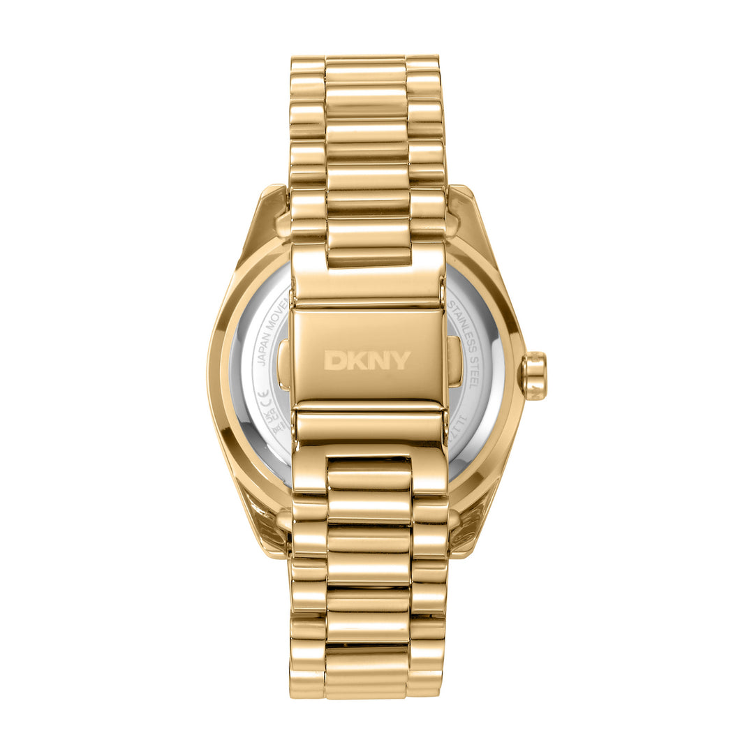 Multifunction Gold Round Dial Women's Watch - DK1L171M0065