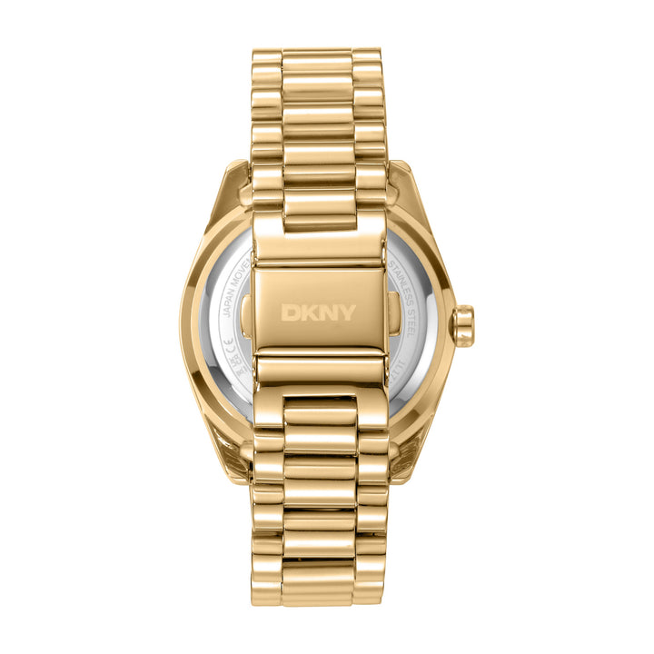 Multifunction Gold Round Dial Women's Watch - DK1L171M0065