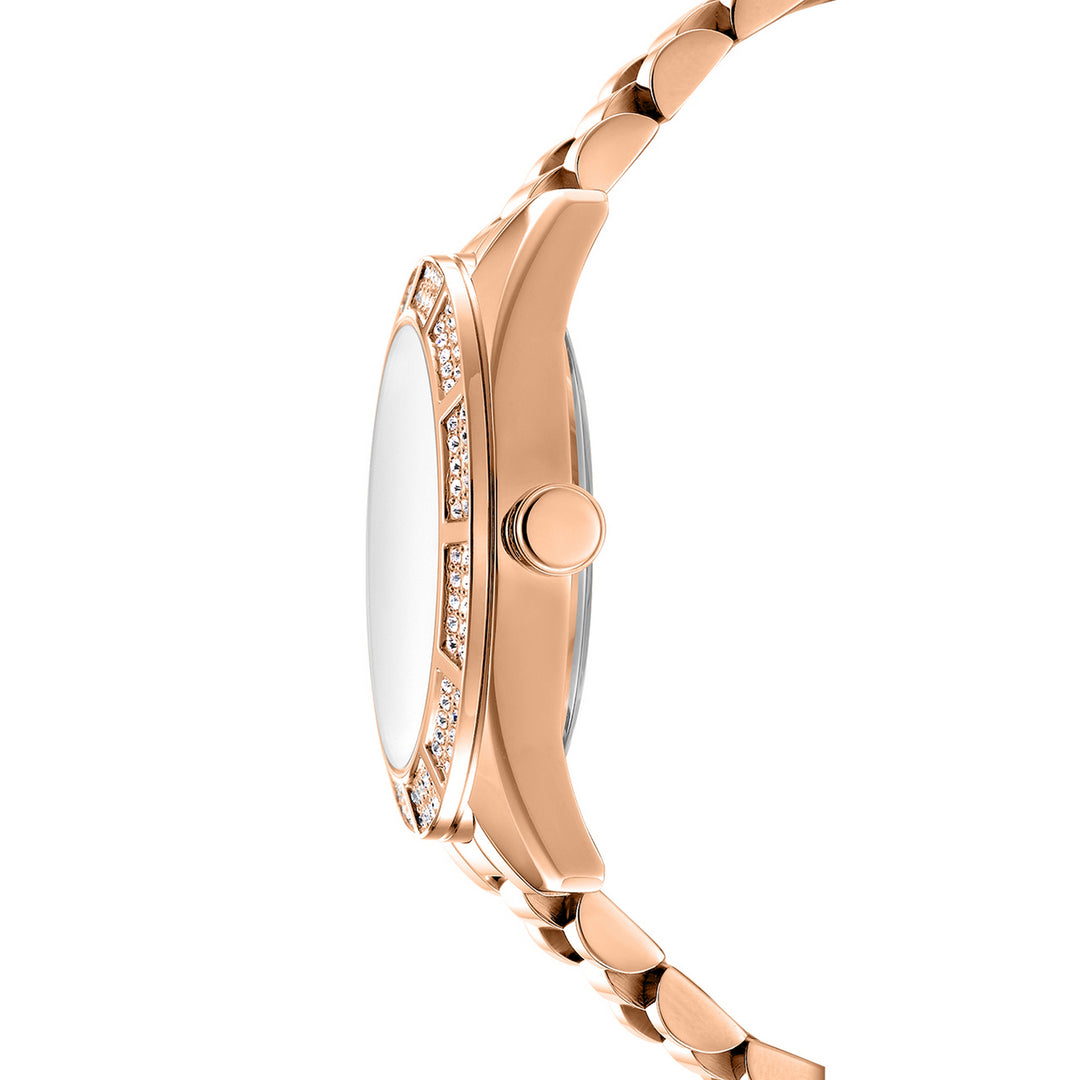 Multifunction Rose Gold Round Dial Women's Watch - DK1L171M0075