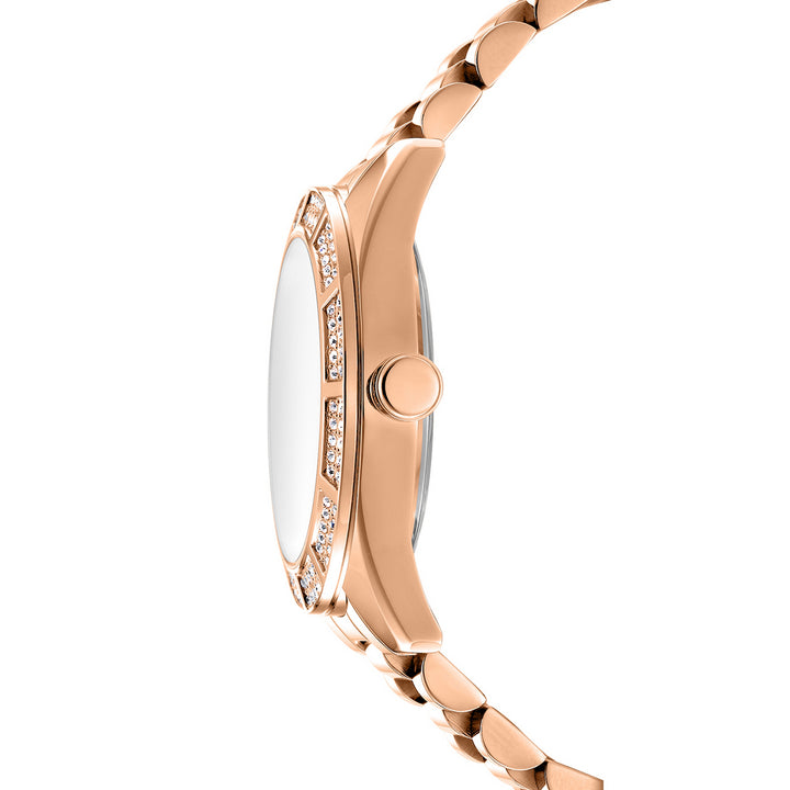Multifunction Rose Gold Round Dial Women's Watch - DK1L171M0075