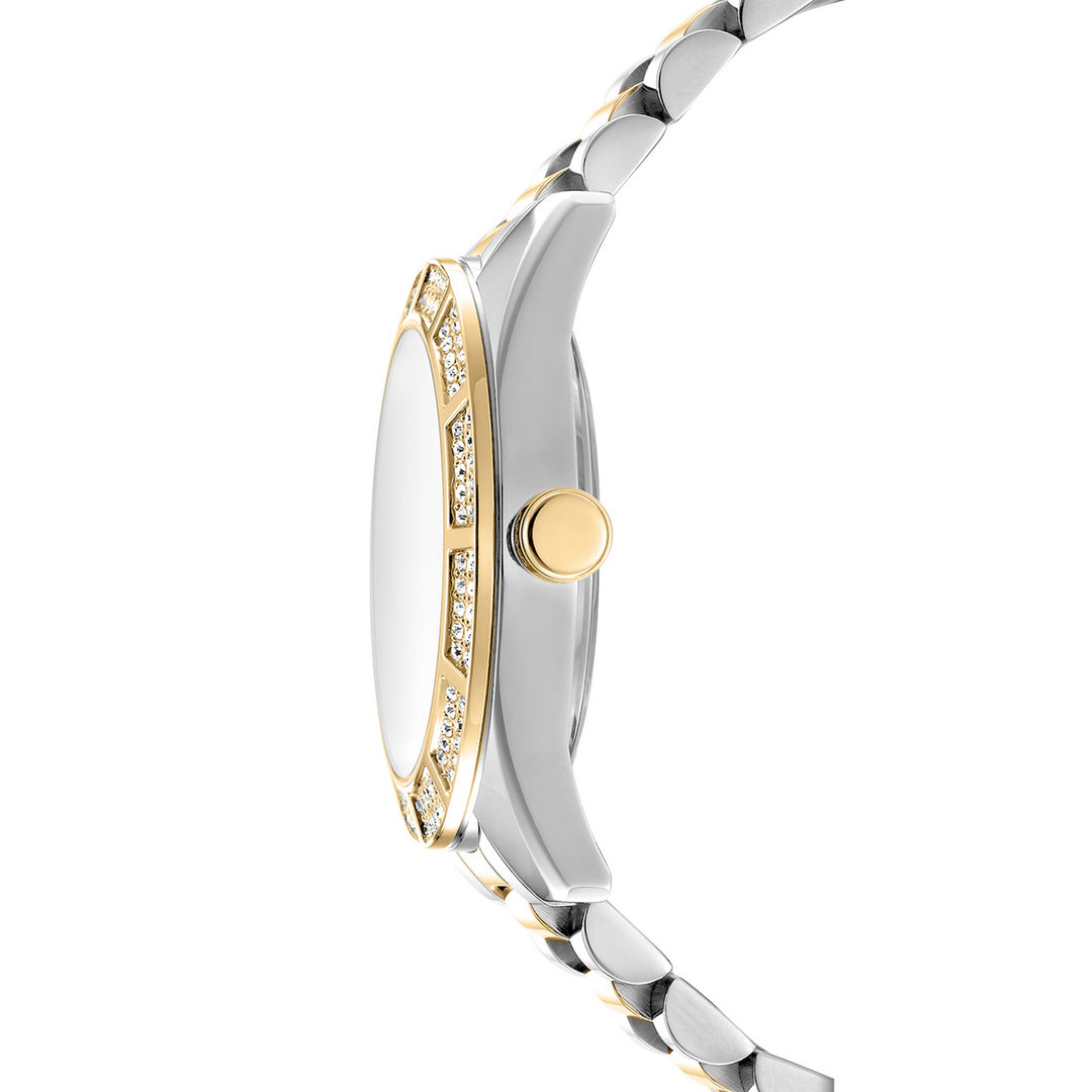 Multifunction Silver Round Dial Women's Watch - DK1L171M0085
