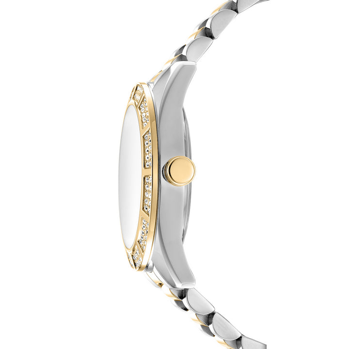 Multifunction Silver Round Dial Women's Watch - DK1L171M0085