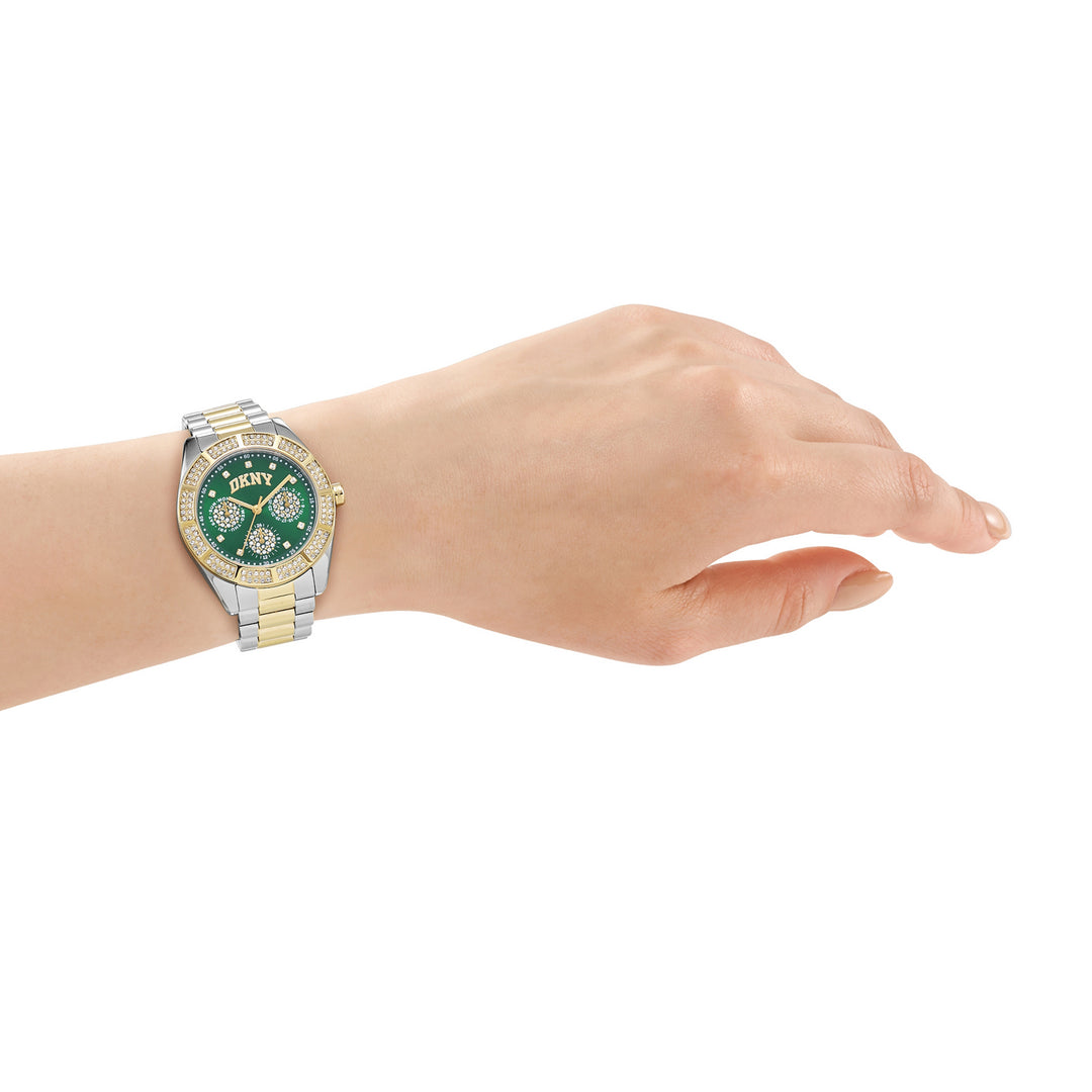 Multifunction Green Round Dial Women's Watch - DK1L171M0095
