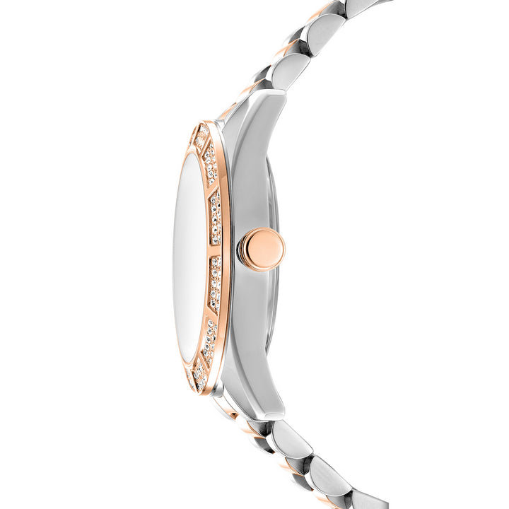 Multifunction Silver Round Dial Women's Watch - DK1L171M0105