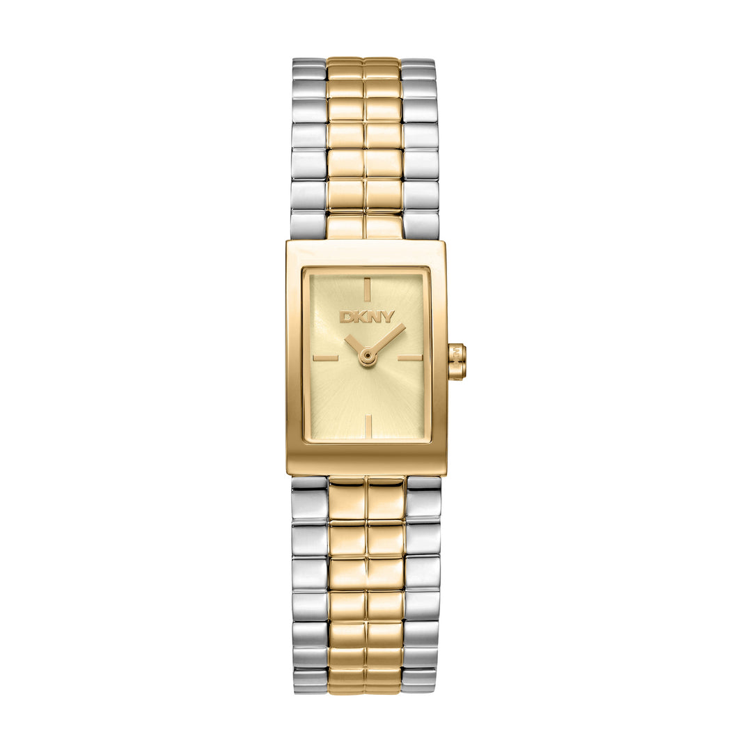 Quartz Gold Rectangular Dial Women's Watch - DK1L172M0055