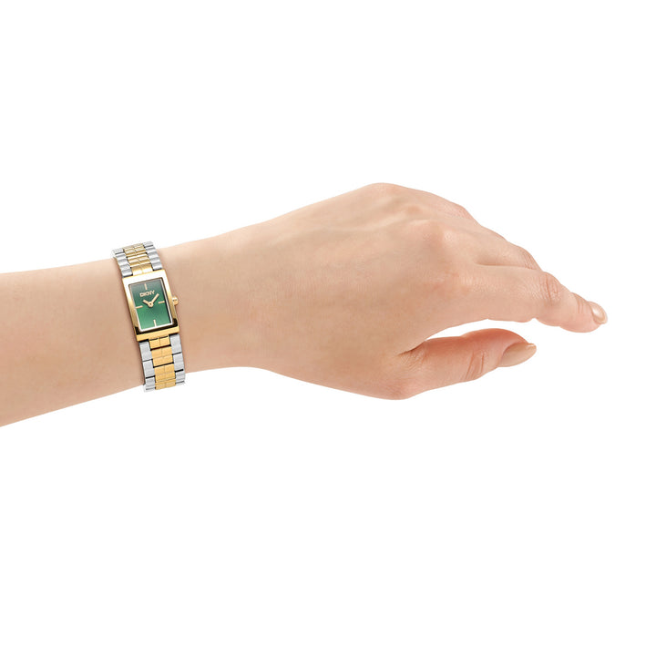 Quartz Green Rectangular Dial Women's Watch - DK1L172M0065