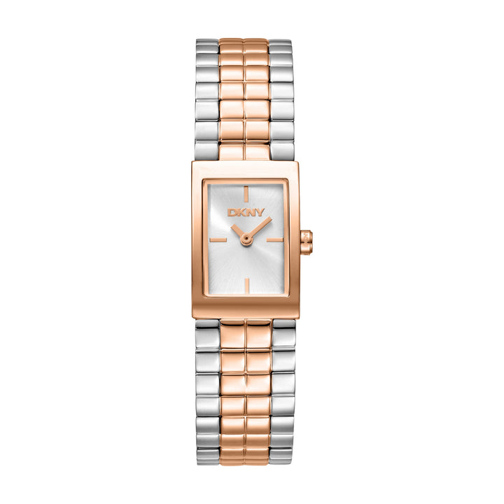 Quartz Silver Rectangular Dial Women's Watch - DK1L172M0075