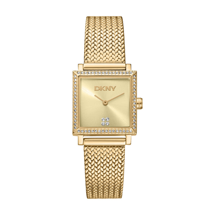 Quartz Gold Square Dial Women's Watch - DK1L173M0095