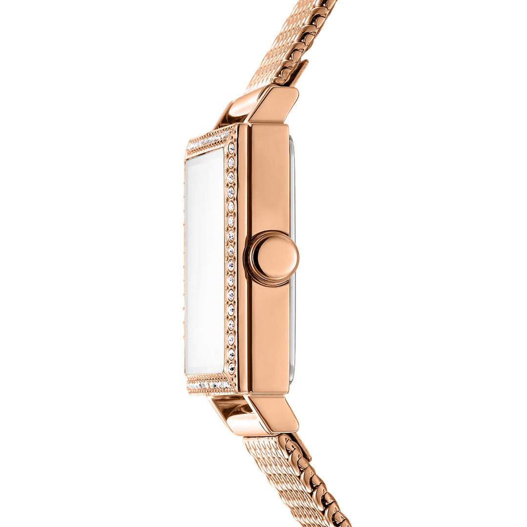 Quartz Rose Gold Square Dial Women's Watch - DK1L173M0105
