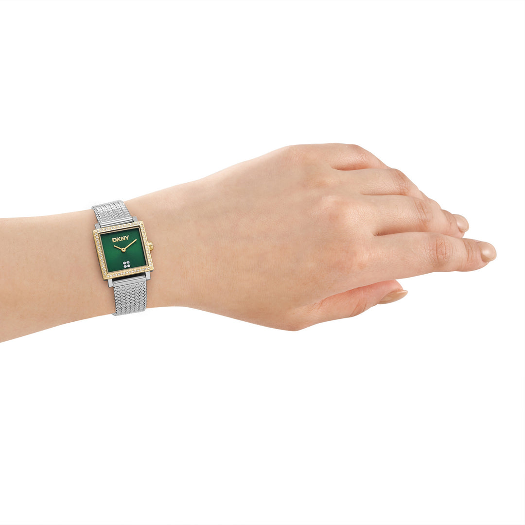 Quartz Green Square Dial Women's Watch - DK1L173M0125