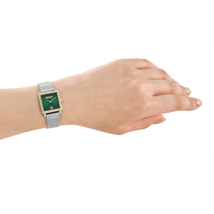 Quartz Green Square Dial Women's Watch - DK1L173M0125
