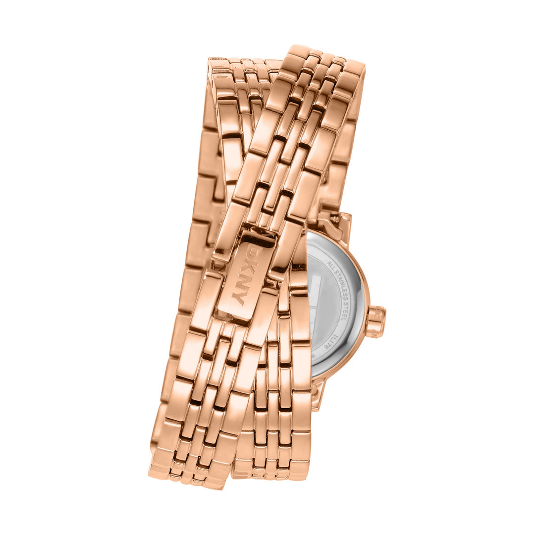 Quartz Rose Gold Round Dial Women's Watch - DK1L176M0055