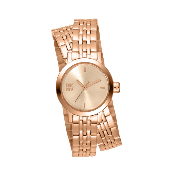 Quartz Rose Gold Round Dial Women's Watch - DK1L176M0055