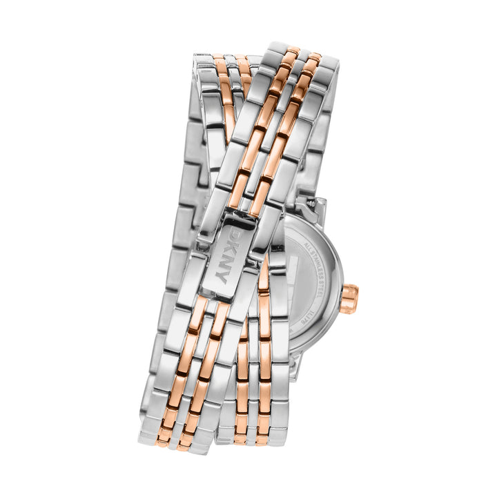Quartz Rose Gold Round Dial Women's Watch - DK1L176M0085