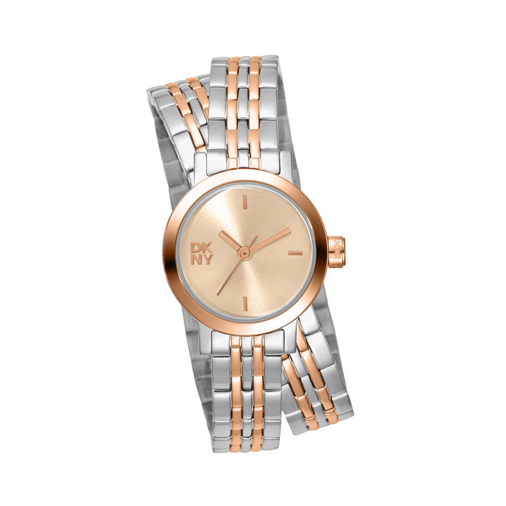 Quartz Rose Gold Round Dial Women's Watch - DK1L176M0085