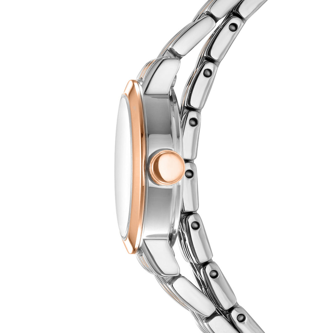 Quartz Rose Gold Round Dial Women's Watch - DK1L176M0085