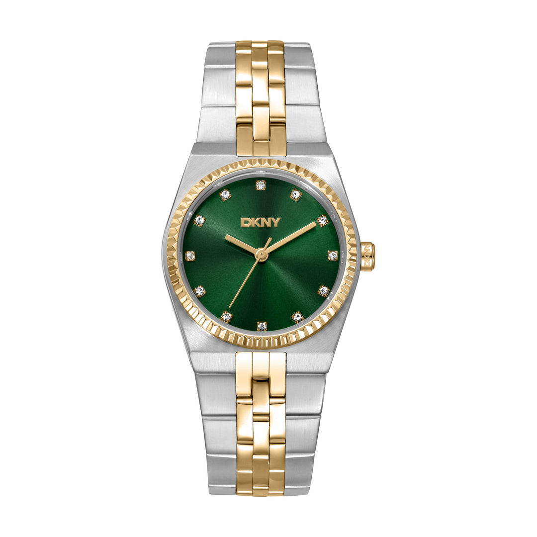 Quartz Green Round Dial Women's Watch - DK1L177M0065