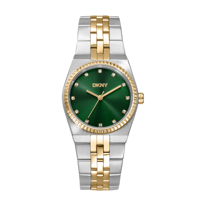 Quartz Green Round Dial Women's Watch - DK1L177M0065