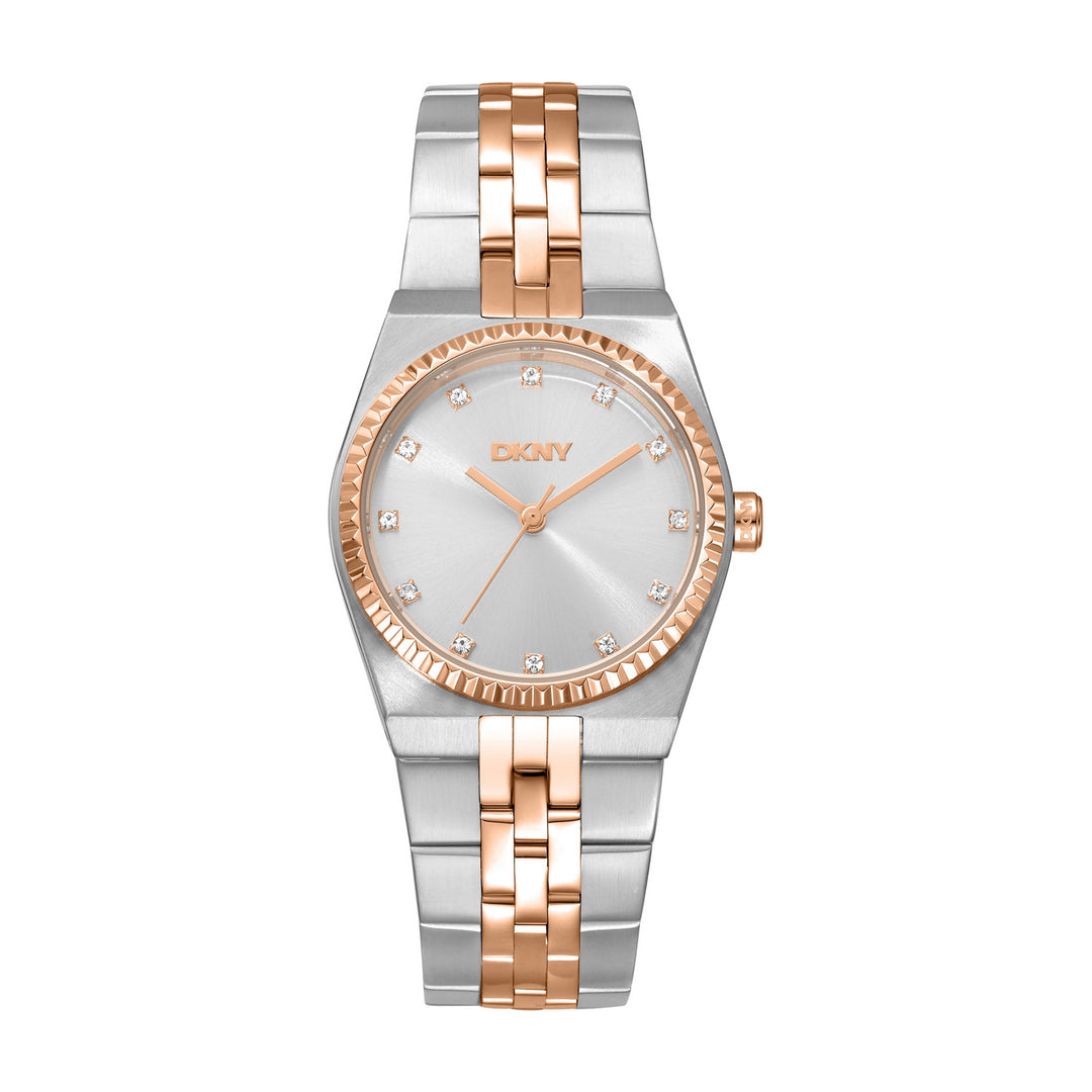 Quartz Silver Round Dial Women's Watch - DK1L177M0075